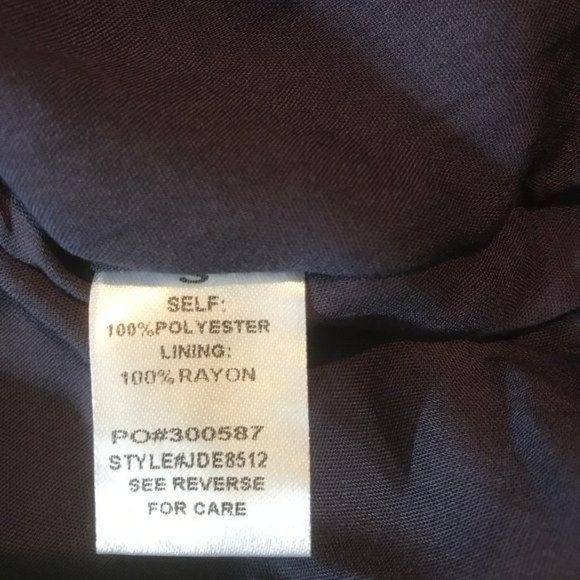 NWT Promesa Women's Vintage Inspired Dark Navy With Copper Striping Dress - Picture 8 of 9